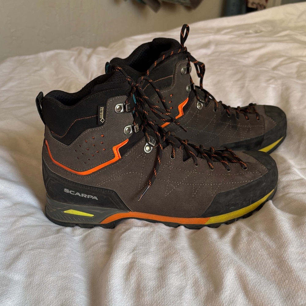 Men’s Scarpa Zodiac Plus GTX Goretex Hiking Boots Lace Up